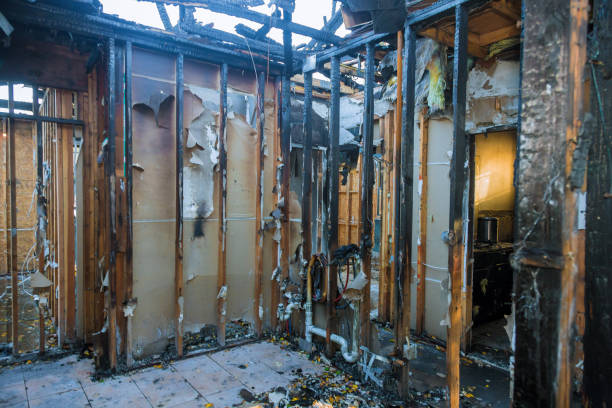 Professional Soot Cleanup technician working in Byesville, OH